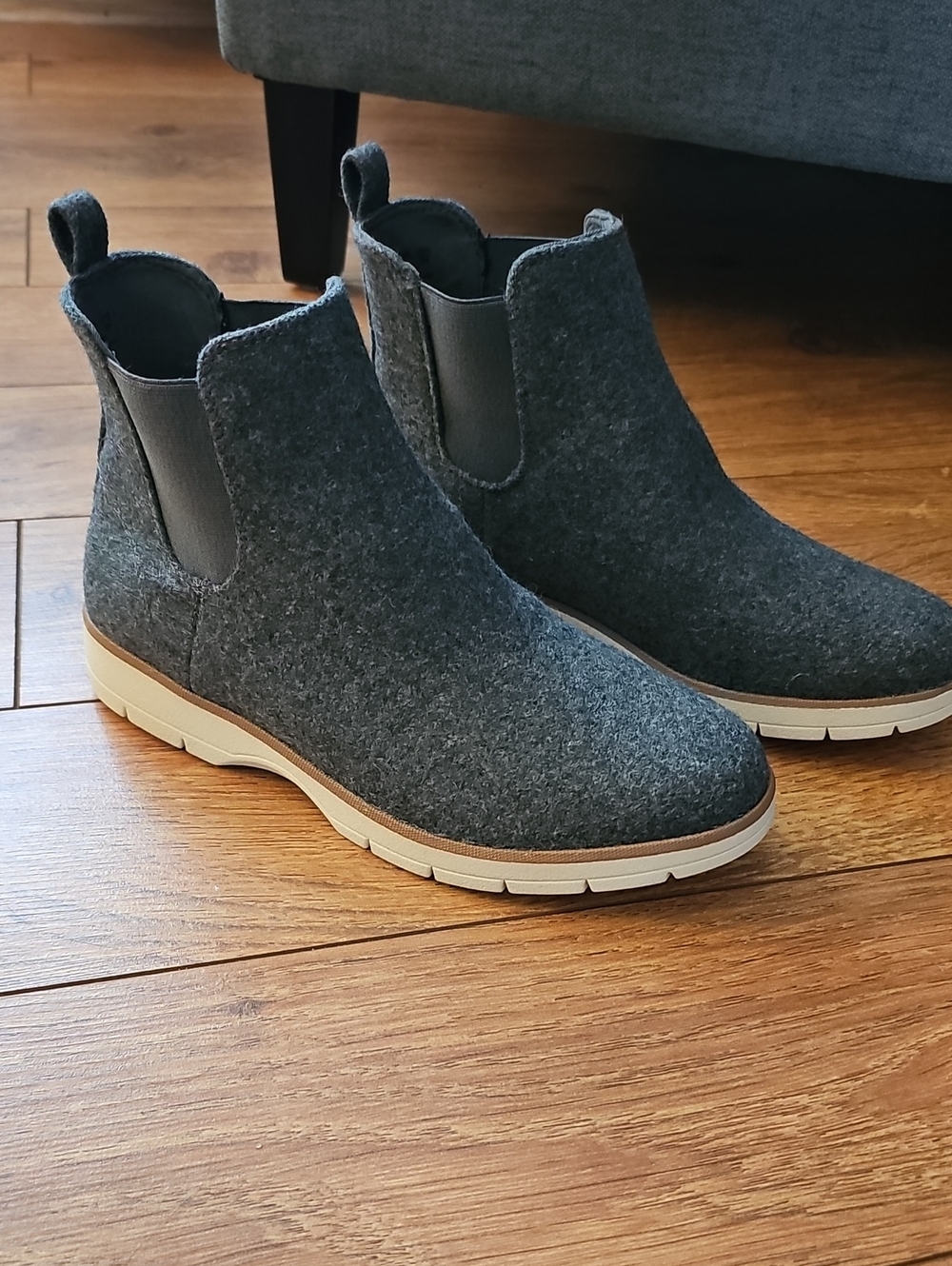 Dr Scholls Northbound Chelsea Boot Charcoal Grey Size 7.5 Wide Width